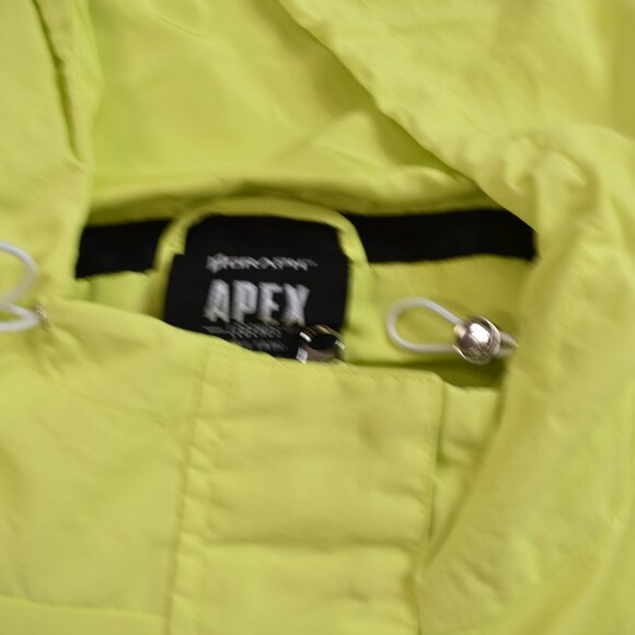 Graph Mens EA Apex Legends Mens Neon Green Reflective Hooded Jacket New - Picture 7 of 9